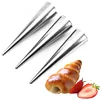 6Pcs/set Stainless Steel Spiral Croissants Molds Conical Tube Cone Roll Moulds Cream Horn Baking Icing Piping Nozzle Pastry Tool ► Photo 2/6