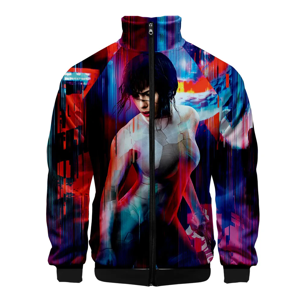 

Ghost in the Shell Autumn Winter Hoodies Men Sweatshirts Zipper Fitness Hoody Jackets And Coats For Men Harajuku