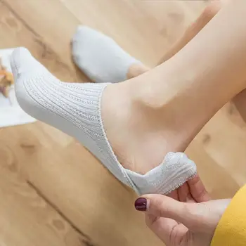

Spring and summer new boat socks shallow invisible socks bamboo fiber breathable mesh women's socks