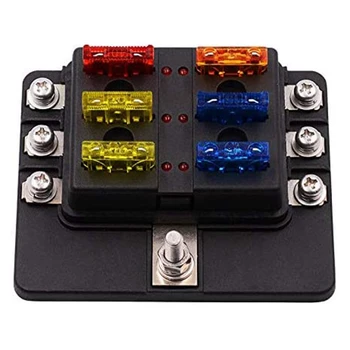 

for Car and Boat Car Fusebox LED Indicator 6 Kinds of Moisture-Proof Screw Type Practical Fusebox