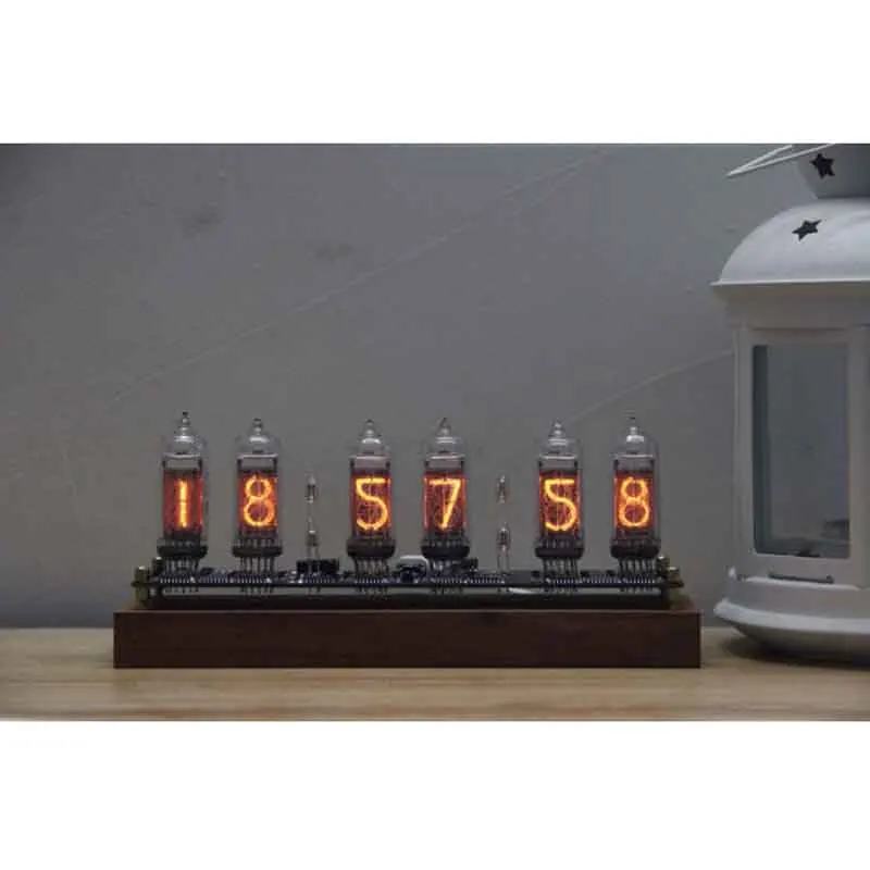 IN-14 Glow Tube Clock Colorful LED Backlight IN14 Nixie USB Electronic DIY Digital Gift Boyfriend | Дом и сад