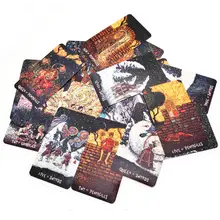78+ 1 шт. английские DIYs серебряное покрытие Prismaing visioning Tarotes настольная игра tarotes карты deck divination
