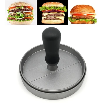 

Hamburger Meat Beef Barbecue Pressing Pancake Machine Hamburger Mold Manual Non-Stick Coating Plastic Handle Meat Press
