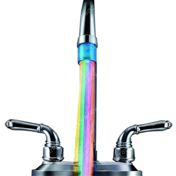 

Multicolor fast flashing Cheap Priced LED Water faucet light with adaptor for muslim wedding gift with blister packing