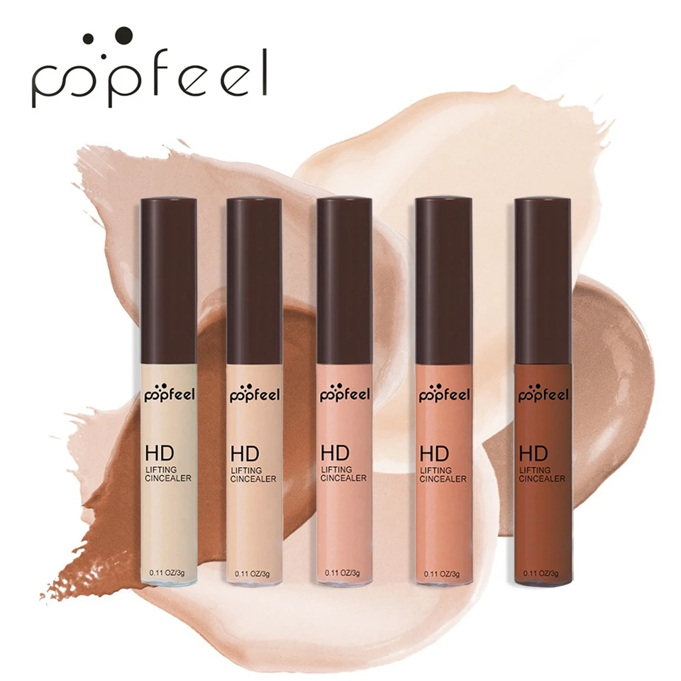 

POPFEEL 10 Color Liquid Full Coverage Concealer Waterproof Face Concealer Cover Up Makeup Hide Dark Circles Acne Pore Concealer
