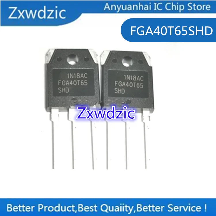 

10pcs 100% New Imported Original FGA40T65SHD FGA40T65 TO-247 IGBT tube 40A 650V