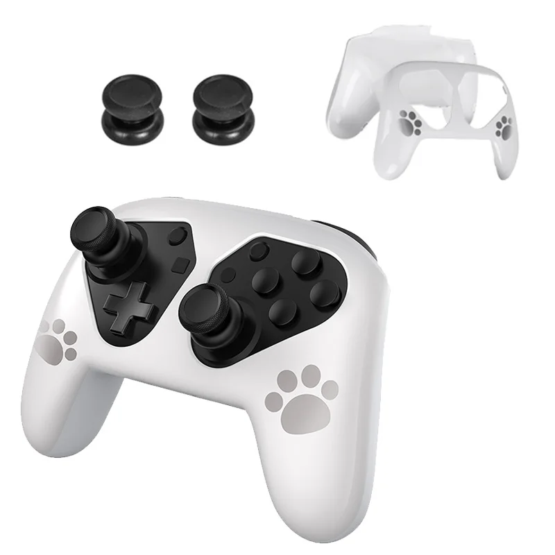 Switch Pro Controller Protective Case Ns Game Handle Pc Hard Shell Pure White Gamepad Cover For Nintendo Switch Accessories Cases Aliexpress