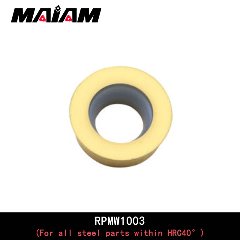 RPMT RPMW 원형 밀링 공구 RPMT1204 MO RPMW1003 cnc 선반 공구, 선반 emr 공구 로드, HRC40 ° 내의 모든 강철 부품 용