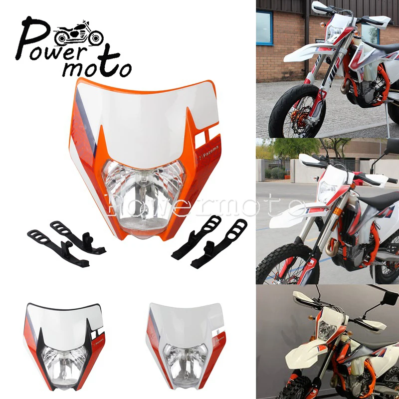 For EXC XCF EXC-F Six Day XR RM FE 450 Dirt Bike Dual Sport LED Headlight Enduro