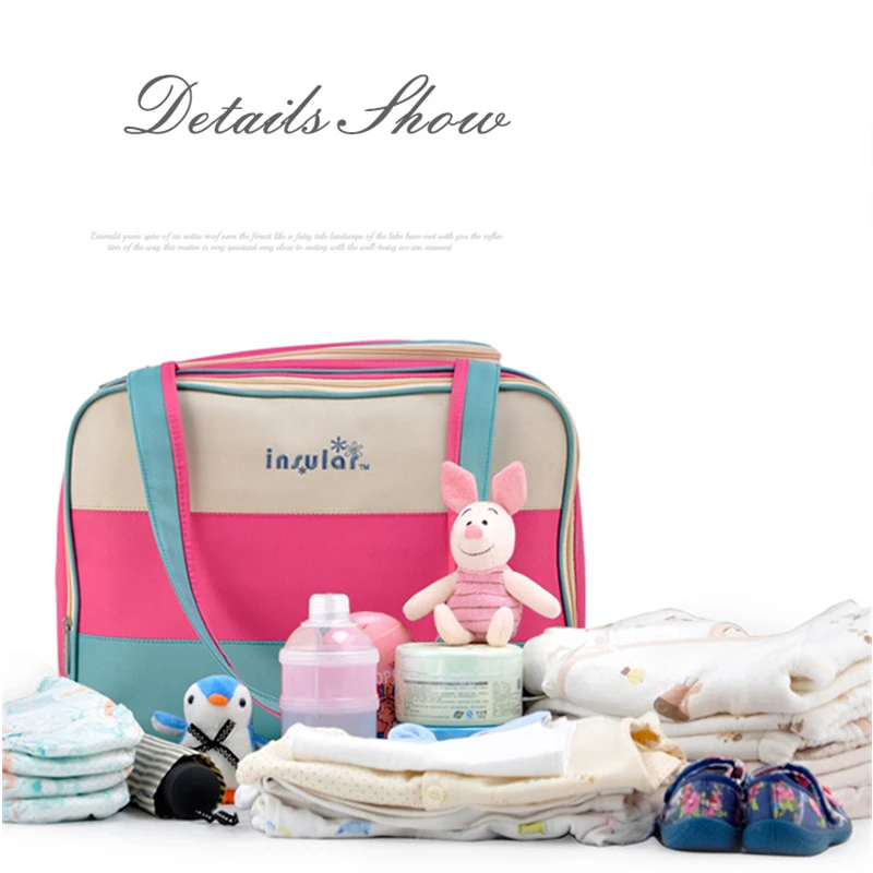 Fashion Nappy Bag Waterproof Multifunctional Baby Diaper Changing Shoulder Bag Mummy Maternity Handbag Stroller Bag for Mom