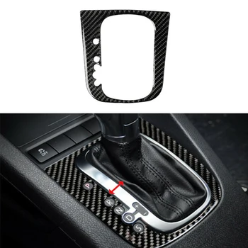 

Carbon Fiber Black Gear Shift Panel Cover Type B Sticker Trim Fashionable Design Decor For Golf 6 For MK6 08-12