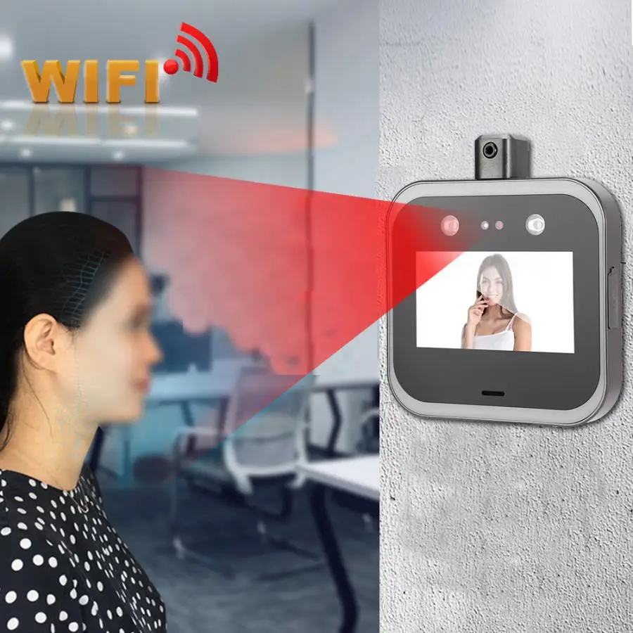 5in Touch Screen 854 X 480 Face Recognition Camera Tcp Ip Wifi Time Attendance Clock Access Control Body Temperature Detector Electric Attendance Aliexpress