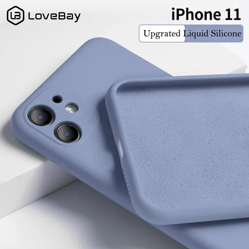 Чехол для телефона Lovebay ярких цветов iPhone 11 Pro Max жидкий силикон однотонный простой