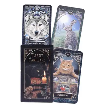 

Tarot Familiars Cards Animal Magic Divination Card Full English Board Game Playing Poker With PDF Guidebook Tarot Cards