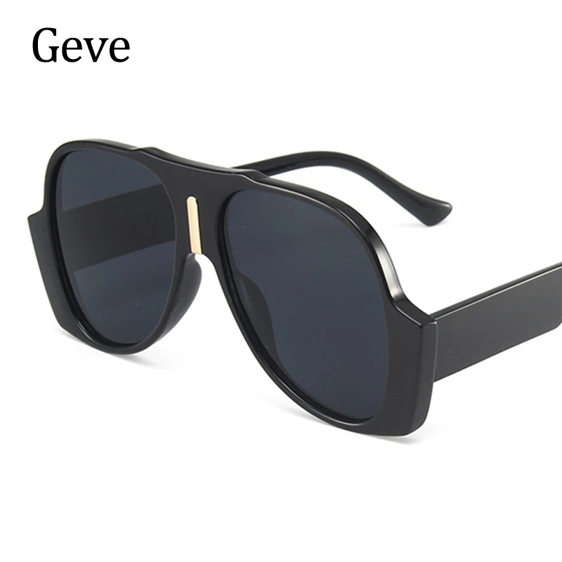 Oversized Pilot Sunglasses Women Men Classic Style Luxury Brand