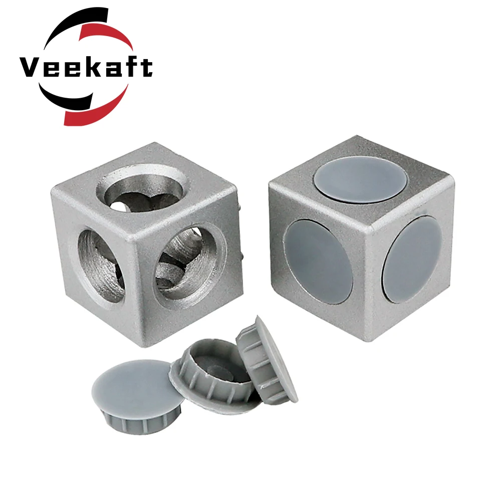 1PC 2020 3030 4040 4545 Aluminum Cube Corner Connector Fasteners for