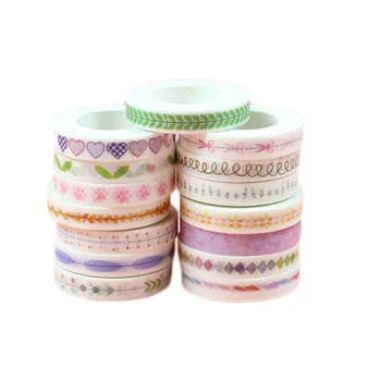 

New Fresh Split Line Washi Tape DIY Decoration Scrapbooking Planner Masking Tape Adhesive Tape Colorful 6 Styles