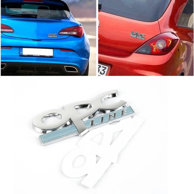 3D Auto OPC Emblem Abzeichen Aufkleber 3D Linie Metall Abzeichen Aufkleber  Emblem Auto Styling Aufkleber Aufkleber Für Opel Astra Zafira - AliExpress