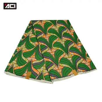 

ACI African Wax Prints Fabric 6 Yards/Piece Newest Veritable Wax African Ankara Fabrics Tissu Africain Nigeria Batik Ankara Wax