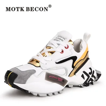 

High Quality Women Sneakers 2020 Fashion High Platform Designer Dad Shoes Casual Trainers Tenis Feminino Female Chunky Sneakers