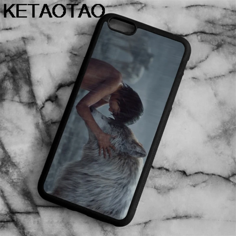 KETAOTAO джунгли книга Маугли дерево для iPhone 4 5S 6S 7 8 Plus X XR XS MAX для samsung черный мягкий чехол для телефона резиновый силиконовый - Цвет: Белый