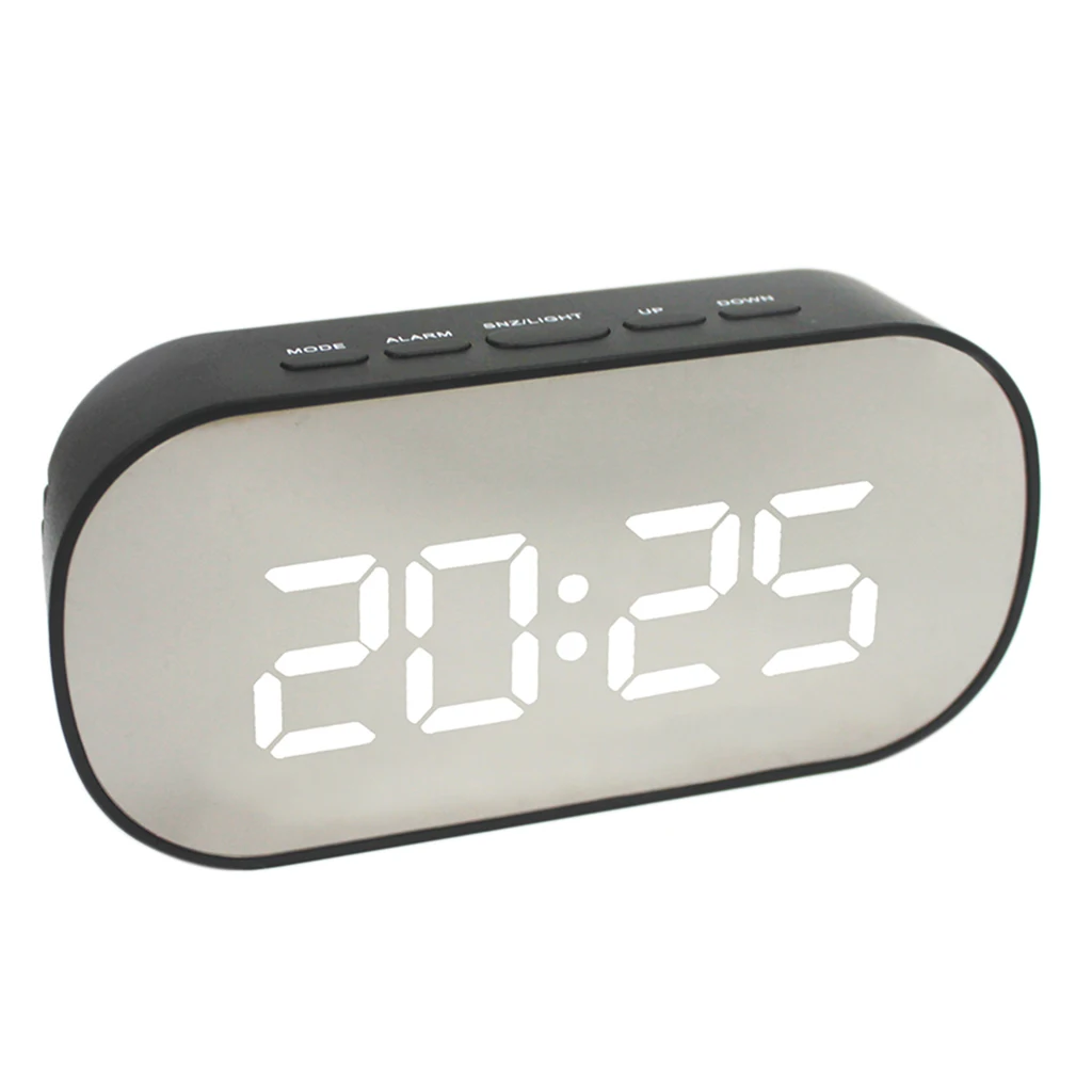 Multi-function Electronic Clock LED Digital Alarm Clock Bedside Clock Large Digits Display Battery Operated