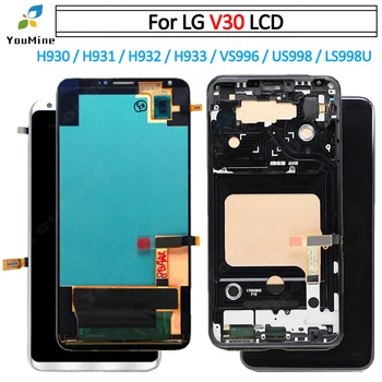 

For LG V30 LCD Display Touch Screen With Frame Digitizer Assembly For LG v30 H930 H932 H933 VS996 US998 LCD Screen Replacement