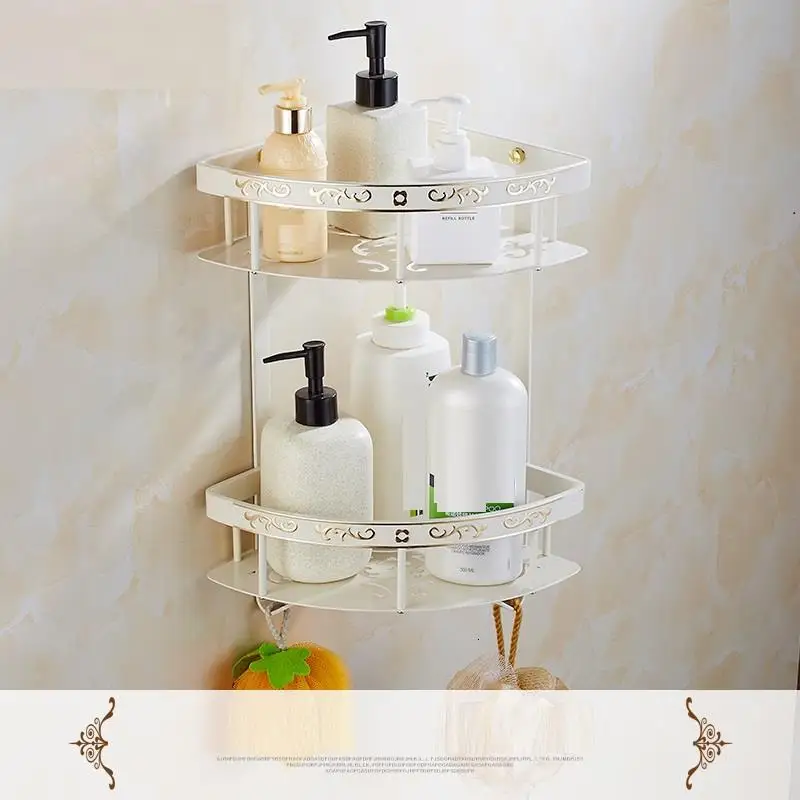 Mural Bagno Etagere Porta Shampoo Hairdryer Holder Meuble Accessories Banheiro Shelves Salle De Bain Wall Bathroom Shelf