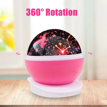 

Portable LED Rotating Night Light Projector Starry Sky Star Master Projection Lamp Children's Room Decorated Lights Gift Baby