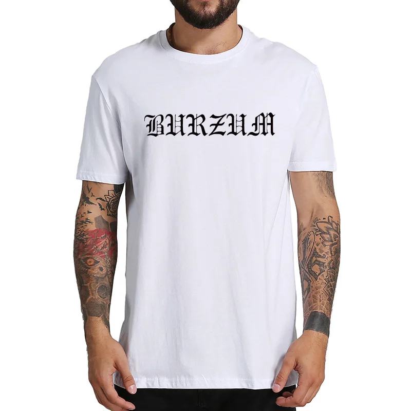 Burzum T Shirt Black Metal Tee Diablo Cool Letter Print Shirt Simple Short Sleeve Breathable O-neck