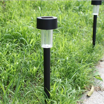 

Lawn Lamp Rechargeable Solar Powerd LED Garden Post Lights For Outdoor Lighting Black Rain Proof Lights Lighting Accessories