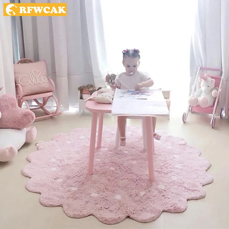 

Ins Baby Carpet For Living Room Computer Chair Area Rug Children Play Tent Floor Mat Cloakroom Rugs And Carpets Kids Room Decor