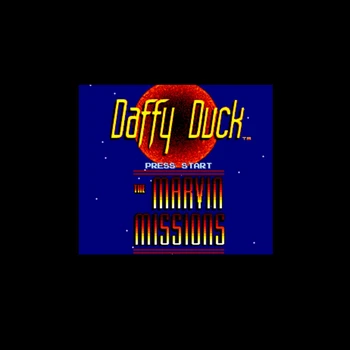 

Daffy Duck - The Marvin Missions NTSC Version 16 Bit 46 Pin Big Gray Game Card For USA Game Players