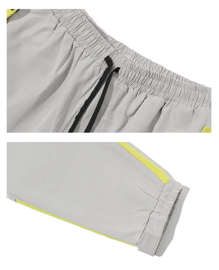 Original Tide Brand Trousers Men Autumn New Color Splicing Cargo Plate Casual Trousers Small Feet Pants