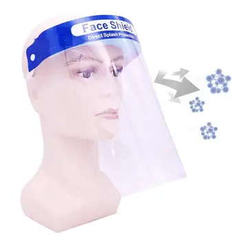 

Adult Transparent Dust-proof Anti Splash Protective Shield Full Face Mask Cover Durable Isolation Safety Masks
