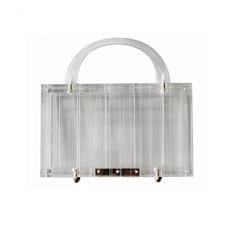 clear perspex clutch