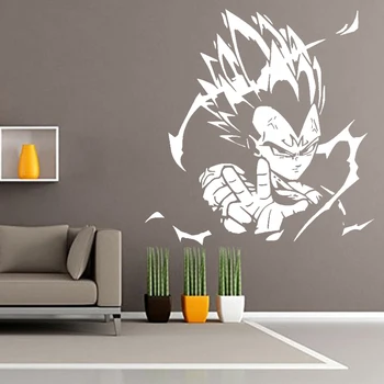 

Japanese Anime Wall Sticker Cartoon Kids Room Decoration Dragon Ball Z Decal Babys Bedroom Decor Nursery Animation Mural Vegeta