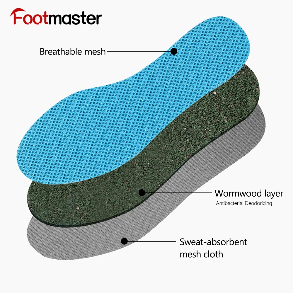 FootMaster синие впитывающие пот стельки из полыни сетчатые светильник