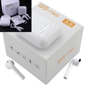 

i9 tws wirless headphones 5.0 bluetooth earphone Aire super copy 1:1 ear earbus bluetooth wireless head phones blutooth PK i7s
