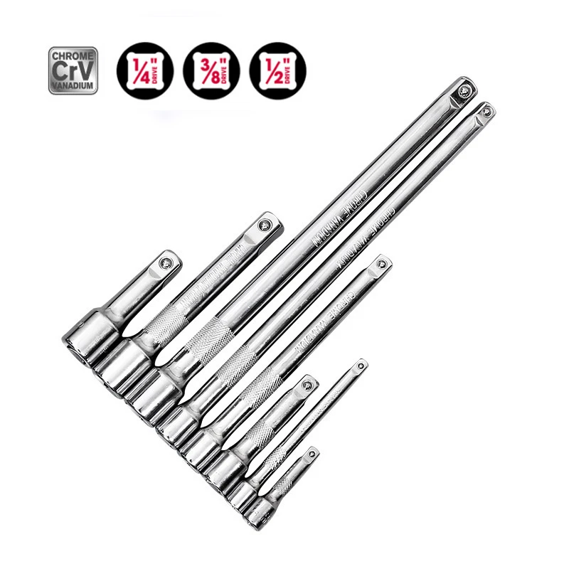 Color : 3 8 75mm ooege Socket Ratchet Wrench Extension bar 1/4 3/8 1/2 CRV 50/75/100/125/150/250mm Long bar Color : 3 8 75mm ooege Socket Ratchet Wrench Extension bar 1/4 3/8 1/2 CRV 50/75/100/125/150/250mm Long bar