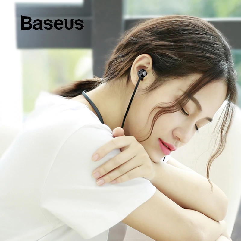 Скидка Baseus S11A Bluetooth наушники спортивные беспроводные наушники Bluetooth гарнитура для iPhone Xiaomi 9 huawei P30 pro