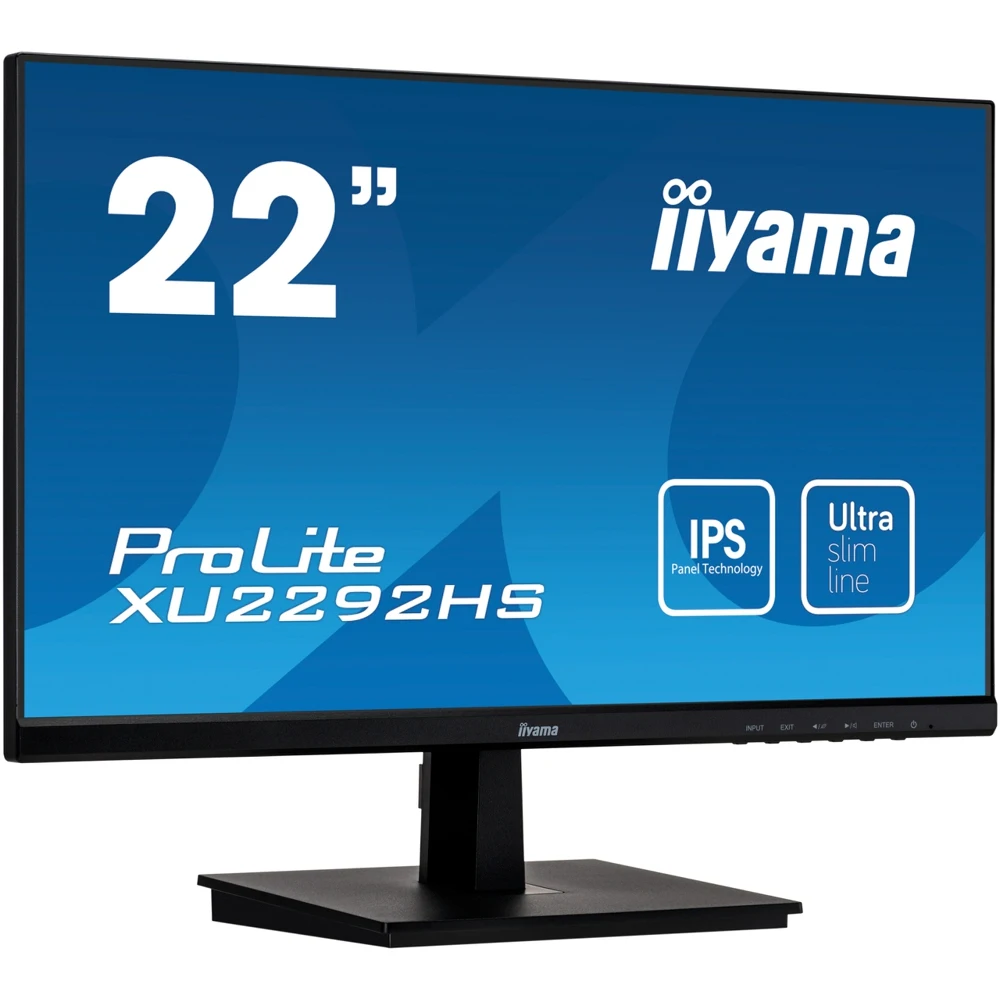 Монитор Iiyama 21.5" ProLite XU2292HS-B1 черный IPS LED 4ms 16:9 HDMI DisplayPort M/M Mat 1000:1 250
