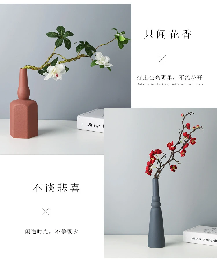 Northern Europe Ceramics Vase Arts And Crafts Ornament Tea Table Table Ornament A Living Room Flower Arrangement Artwork