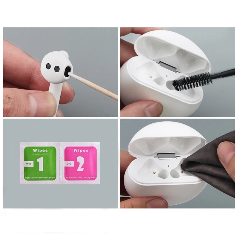 Щетка для чистки Airpods Pro 2 1 Xiaomi Airdots Huawei Freebuds Bluetooth инструменты очистки чехла и
