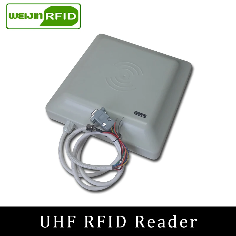 UHF RFID считыватель карт 5 м дальний радиус действия с антенной 8dbi RS232/RS485/Wiegand тег