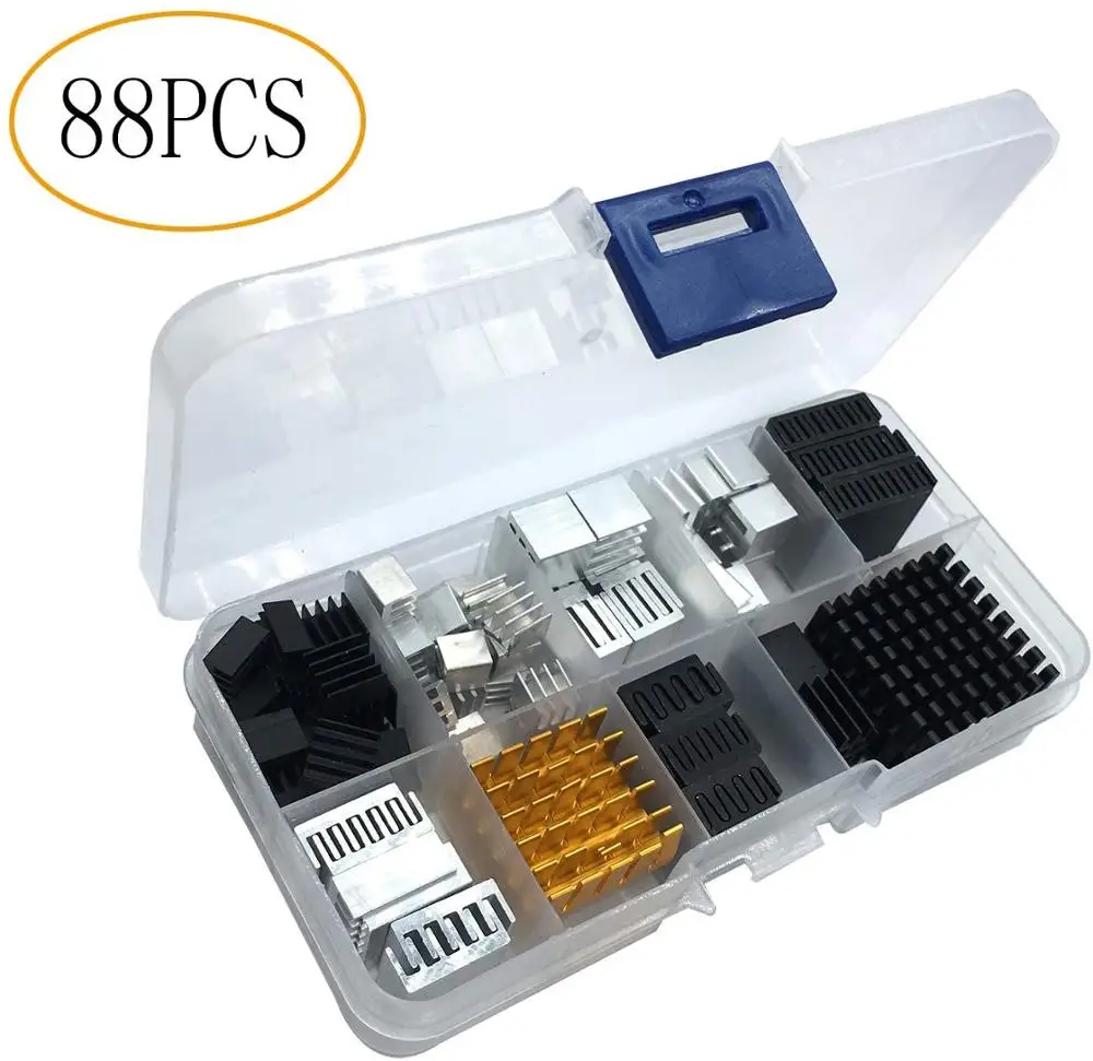 

88pcs Heatsink Kit Small to Medium Size Cooler Heat Sink Set for Cooling