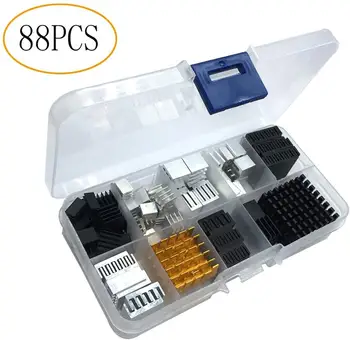 

88pcs Heatsink Kit Small to Medium Size Cooler Heat Sink Set for Cooling