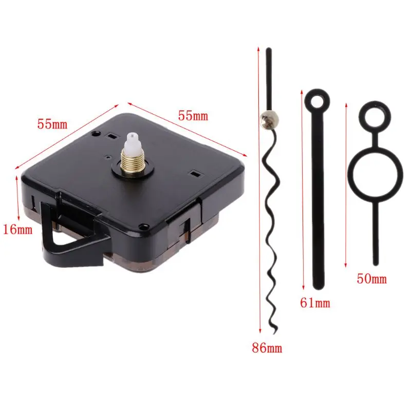 18# Quartz Clock Movement Mechanism Hands Wall Repair Tool Parts Silent Kit Set DIY
