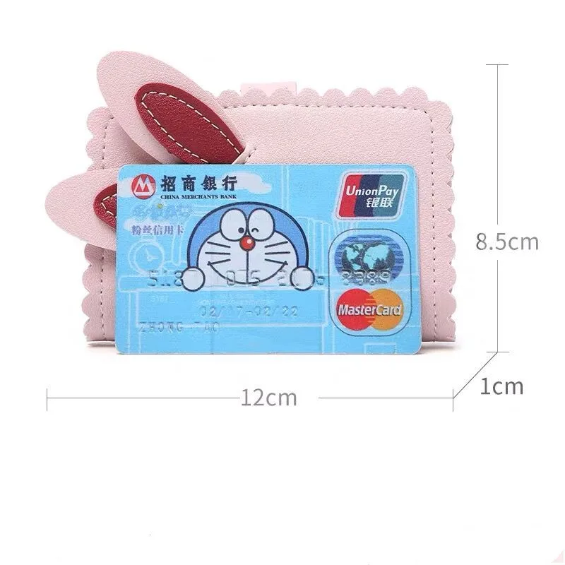 1 шт. PU 26 бит Kawaii чехол для карты кролика кредитный банк идентификатор автомобиля держатель карточки IC кошелек сумка для женские канцелярские принадлежности подарок на день рождения для девочек
