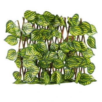 

Balcony Privacy Screen Home Decor Garden Panel Artificial Plant Retractable Fence Expanding Trellis Patio Bucolic Outdoor Indoor